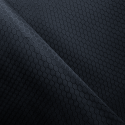 Ткань Оксфорд 300D PU Рип-Стоп СОТЫ, цвет Черный (на отрез)  в Мелеуз