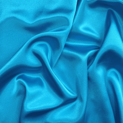 *Ткань Атлас-сатин, цвет Голубой (на отрез)  в Мелеуз