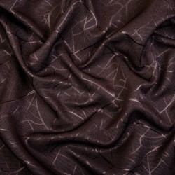 Ткань Блэкаут для штор &quot;Ледовое тиснение цвет Темно-Коричневый&quot; (на отрез)  в Мелеуз