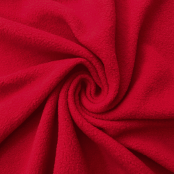 Флис Односторонний 130 гр/м2, цвет Красный (на отрез)  в Мелеуз