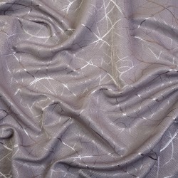 Ткань Блэкаут для штор светозатемняющая 75% &quot;Ледовое тиснение цвет Серый&quot; (на отрез)  в Мелеуз