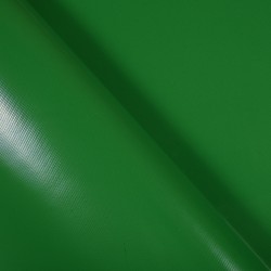 Ткань ПВХ 450 гр/м2, Зелёный (Ширина 160см), на отрез  в Мелеуз