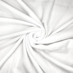 Флис Односторонний 130 гр/м2, цвет Белый (на отрез)  в Мелеуз