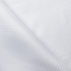 Ткань Оксфорд 300D PU Рип-Стоп СОТЫ, цвет Белый (на отрез)  в Мелеуз
