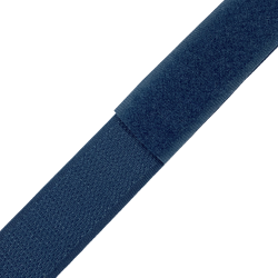 Контактная лента 25мм цвет Синий (велькро-липучка, на отрез)  в Мелеуз