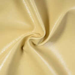 Ткань Дерматин (Кожзам) для мебели, цвет Кремовый (на отрез)  в Мелеуз