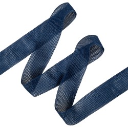 Окантовочная лента-бейка, цвет Синий 22мм (на отрез)  в Мелеуз