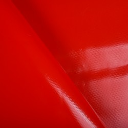 Ткань ПВХ 450 гр/м2, Красный (на отрез)  в Мелеуз