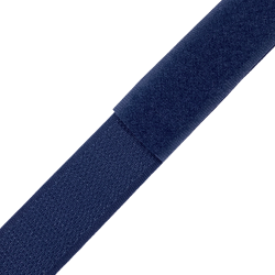 Контактная лента 25мм цвет Тёмно-Синий (Велькро-липучка), на отрез  в Мелеуз