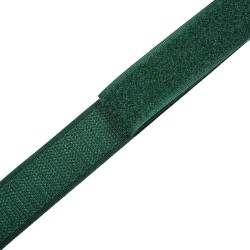 Контактная лента 25мм цвет Зелёный (велькро-липучка, на отрез)  в Мелеуз