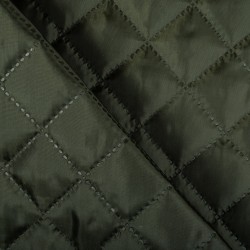 Стеганая подкладочная ткань с синтепоном (100гр/м2), цвет Хаки (на отрез)  в Мелеуз