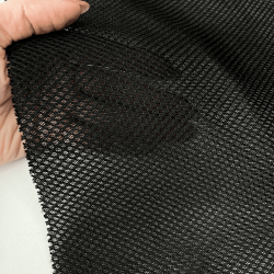 Сетка 3D трехслойная Air mesh 165 гр/м2, цвет Черный (на отрез)  в Мелеуз