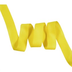 Окантовочная лента-бейка, цвет Жёлтый 22мм (на отрез)  в Мелеуз