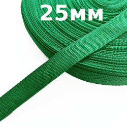 Лента-Стропа 25мм, цвет Зелёный (на отрез)  в Мелеуз